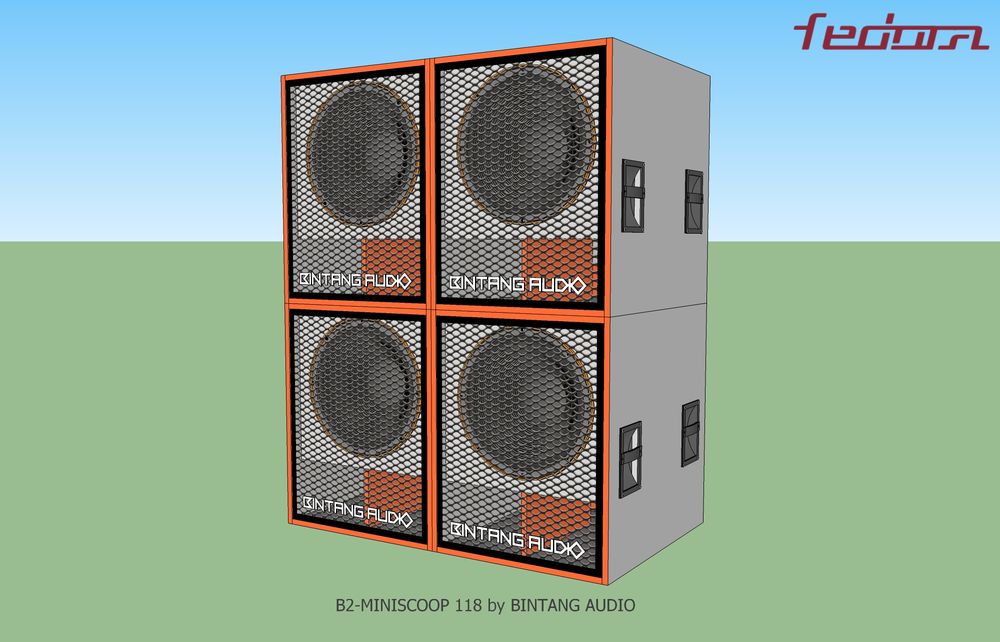 B2 Mini Scoop 118 Tumpuk 4 Untuk Penggunaan Outdoor