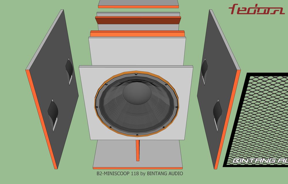 Rangka Lepas Skema Box Mini Scoop 18
