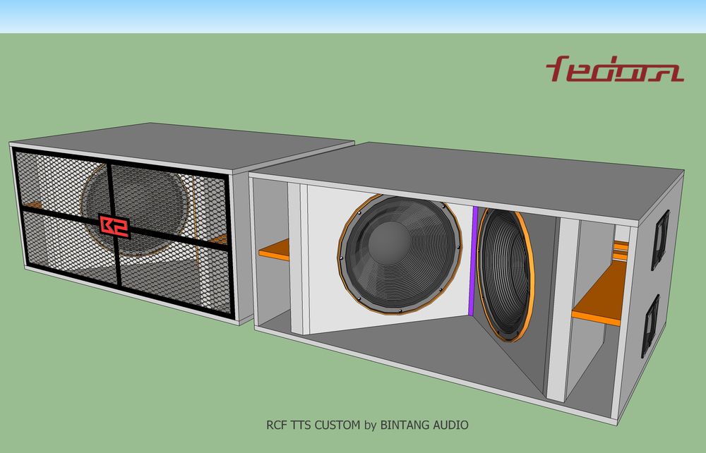 Skema Box Subwoofer Model Rcf Tts36 Custom