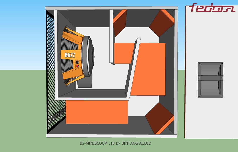 Tampak Samping Full Skema Box Mini Scoop 18