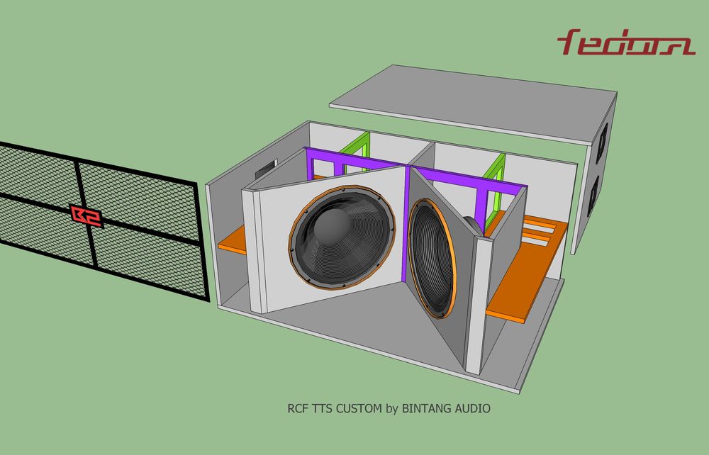 Tampak Box Sub Tanpa Penutup Kawat Dan Samping